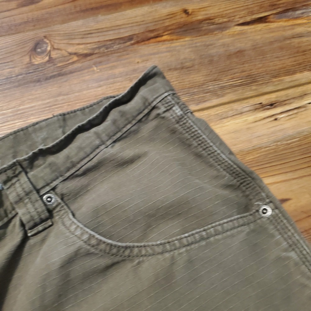 Wrangler Workwear Mens 40x32 Olive Green Ripstop Cotton Cargo Utility Pants - Picture 9 of 11